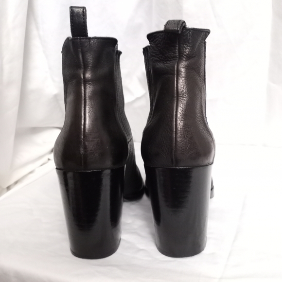 ALL SAINTS Oiled Suede Block Heeled Chelsea Boots - Picture 4 of 8